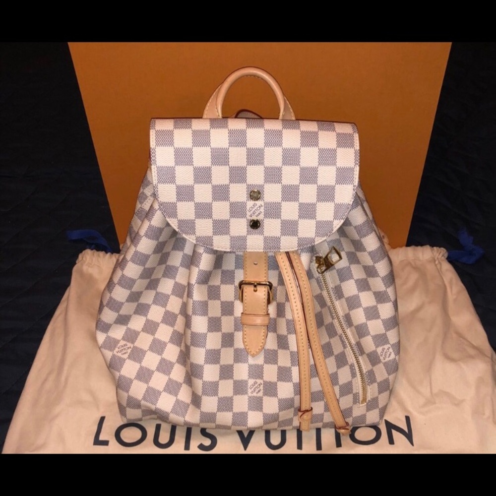 Authentic LV sperone azur backpack